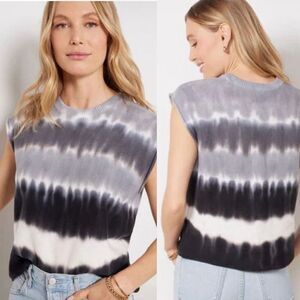 Evereve James Sleeveless Tie Dye Sweater‎ Medium